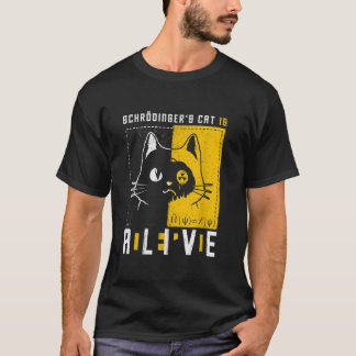 T-shirt Schrodingers Chat Est Mort Et Vivant Physique Quan
