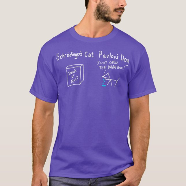 T-shirt Schrodingers chat et pavlovs chien Funny Science (Devant)