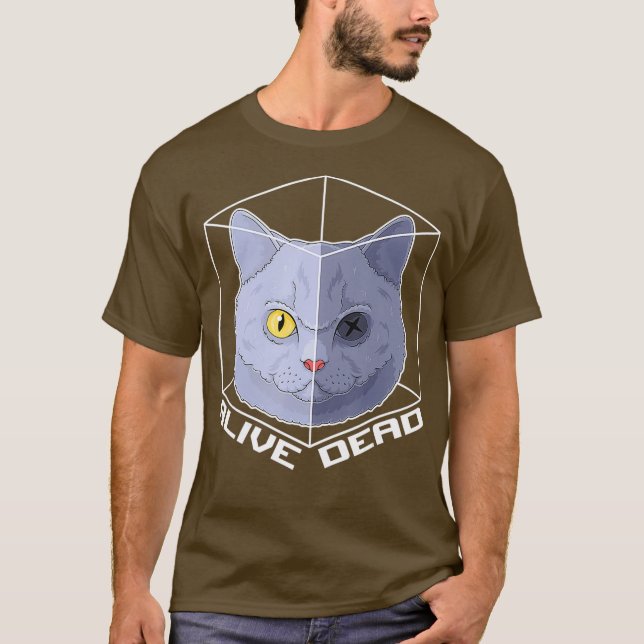 T-shirt Schrodingers Chat Paradox Mécanique quantique (Devant)