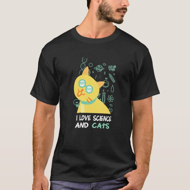 T-shirt Schrödingers Chat Physique Nerd Scientifique (Devant)