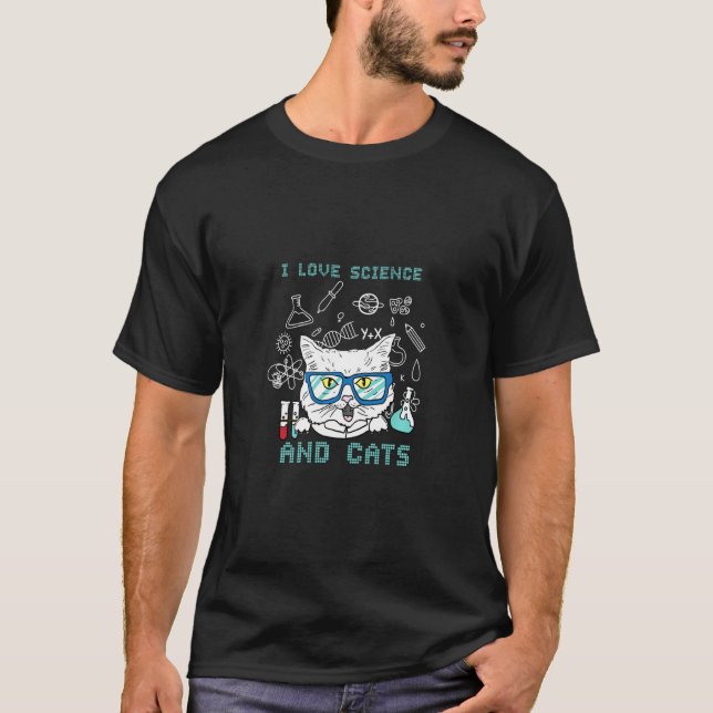 T-shirt Schrödingers Chat Physique Nerd Scientifique (Devant)