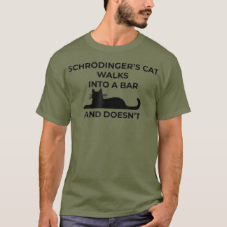 T-shirt Schrodingers chatFunny PHYSICS