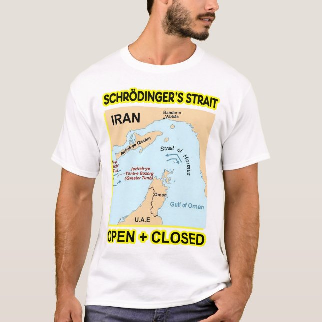 T-shirt Schrodinger's Strait Open and Closed (Devant)