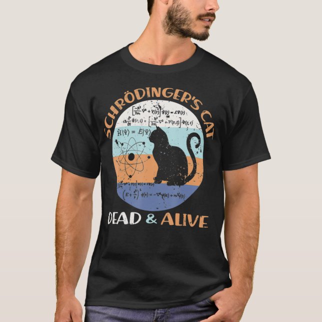 T-shirt Schroedingers Chat Physique Enseignant Cadeaux Amo (Devant)