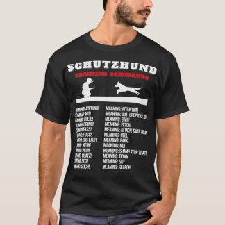 T-shirt Schutzhund Inspied Training Command Connexe Schutz