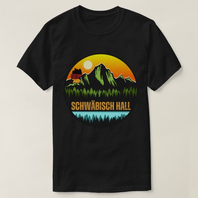T-shirt Schwäbisch Hall, Bade-Wurtemberg Allemagne (Design devant)