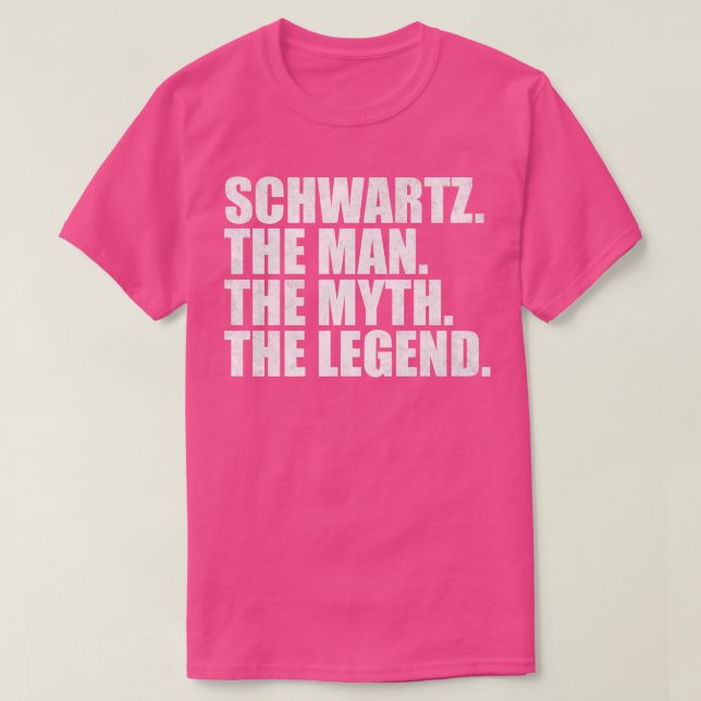 T-shirt Schwartz Schwartz Nom de famille Schwartz Nom de f (Design devant)