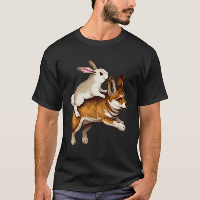 T-shirt Schwarz Normalrabbit Monter Un Animal Whimsical Sh (Devant)