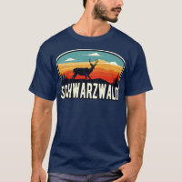 Schwarzwald Wild Hirsch Retro Schwaben