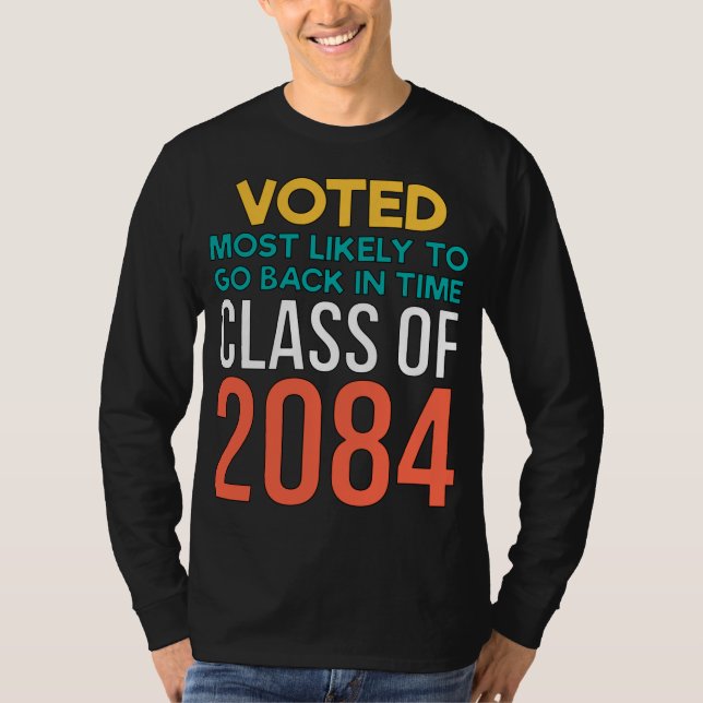 T-shirt Sci Fi A Voté Le Plus Probable De Retourner En TIm (Devant)