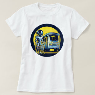 T-shirt Sci-Fi dans la vie quotidienne - Drôle Alien & Rob