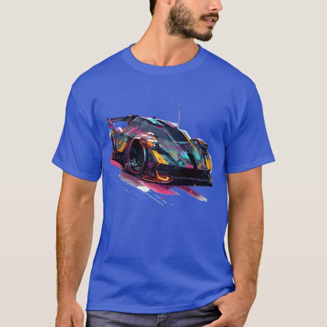 T-shirt Sci Fi Race Car boy family (Devant)