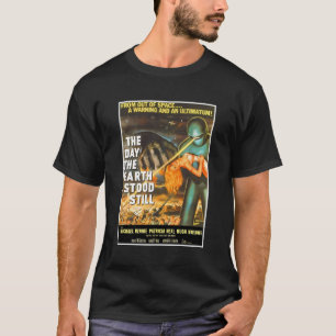 T-shirt Sci Fi Robot Halloween Earth Invasion Science Fich