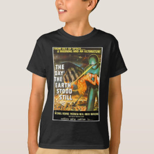 T-shirt Sci Fi Robot Halloween Earth Invasion Science Fich