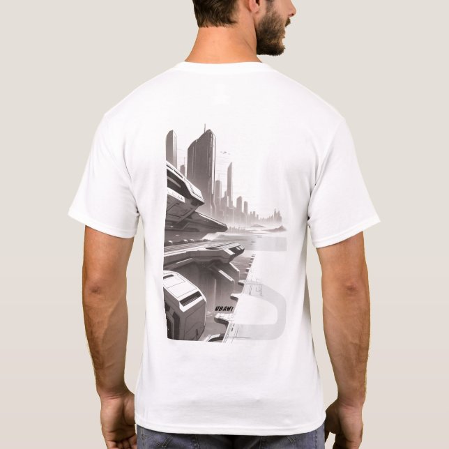 T-shirt Sci-Fi Traversant l'Univers 02 H Retour (Dos)