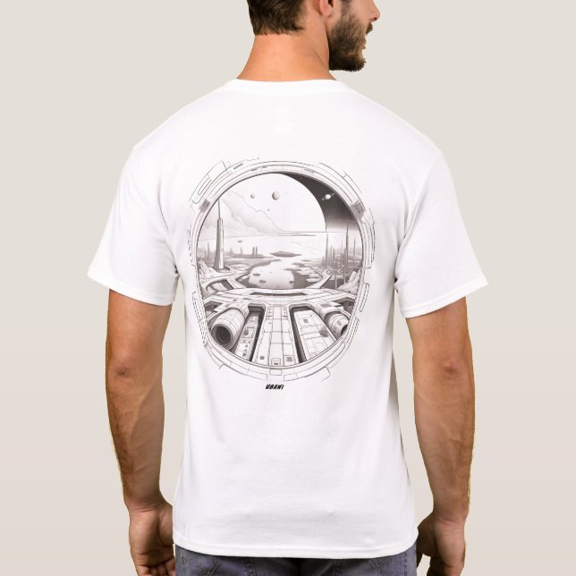 T-shirt Sci-Fi Traverser l'univers 01 G Retour (Dos)