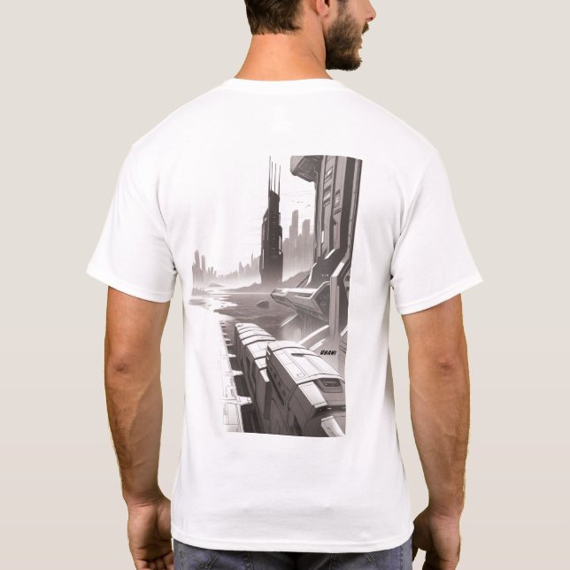 T-shirt Sci-Fi Traverser l'univers 01 I Retour (Dos)