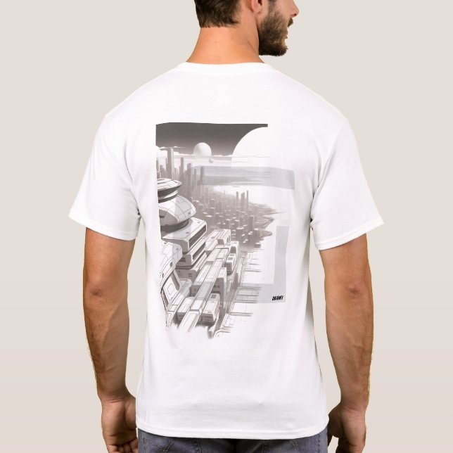 T-shirt Sci-Fi Traverser l'Univers 02 D Retour (Dos)