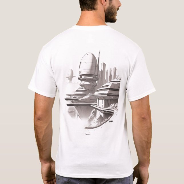 T-shirt Sci-Fi Traverser l'univers 03 A Retour (Dos)