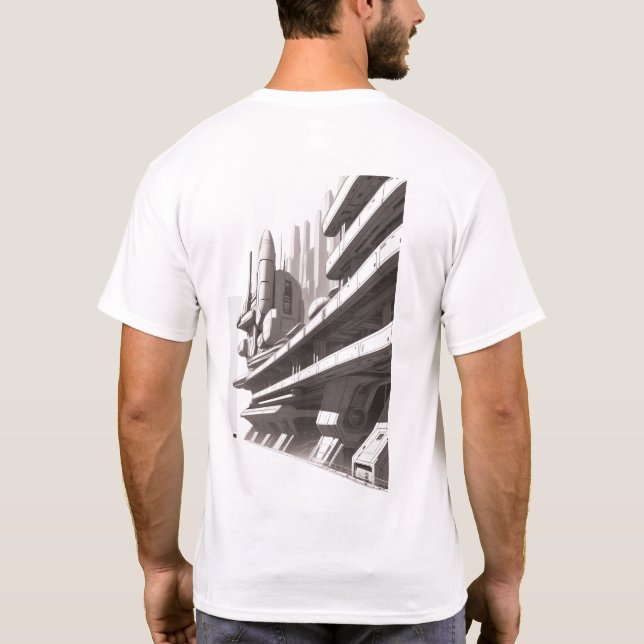 T-shirt Sci-Fi Traverser l'Univers 03 F Retour (Dos)