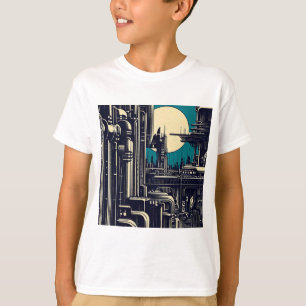T-shirt Sciage urbain futuriste SF 2