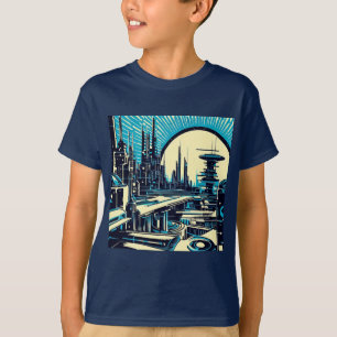 T-shirt Sciage urbain futuriste SF 3