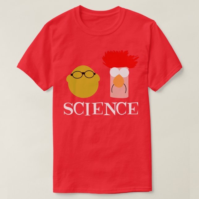 T-shirt Science avec Bunsen et Beaker (Design devant)
