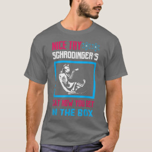 T-shirt Science - beau essayer le chat de schrodinger main