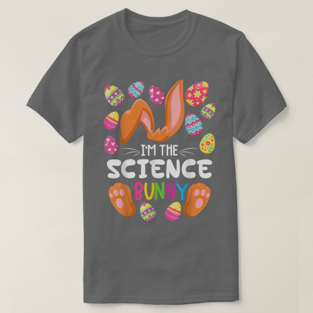 T-shirt Science Bunny I Famille Correspondant Fête de Pâqu (Design devant)