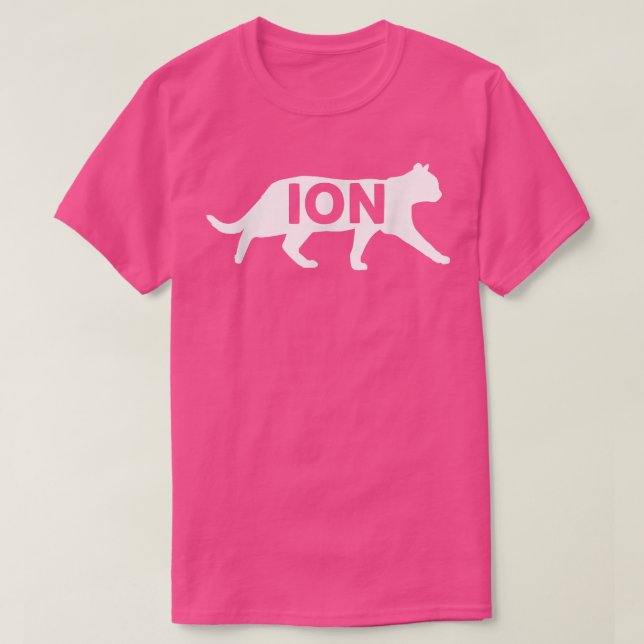 T-shirt Science Chimie Cat Ion Chimistes (Design devant)