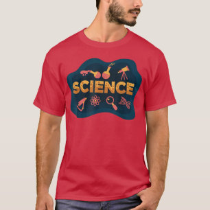 T-shirt Science - chimie physique espace atome ADN