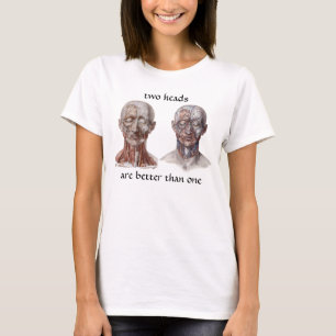 T-shirt Science d'anatomie humaine vintage, tête gorge nez