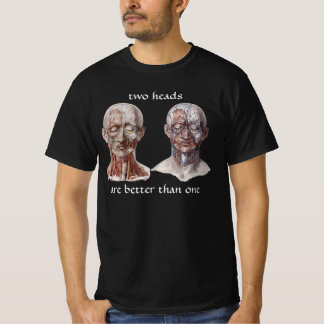 T-shirt Science d'anatomie humaine vintage, tête gorge nez