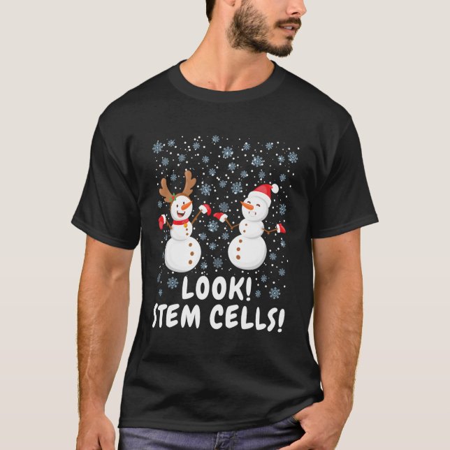 T-shirt Science de la neige des cellules souches (Devant)