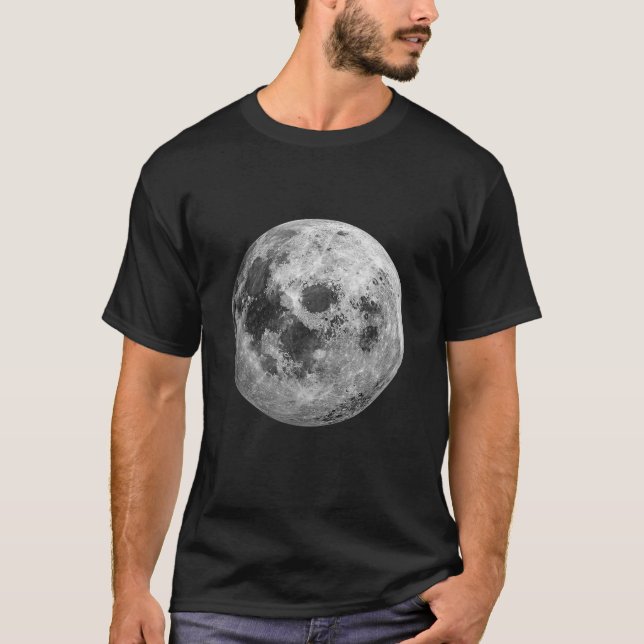 T-shirt Science de l'astronomie spatiale de la Pleine lune (Devant)