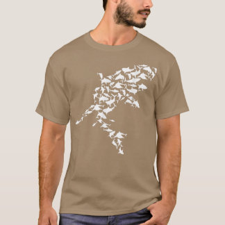 T-shirt Science des animaux marins Grand requin blanc Aman