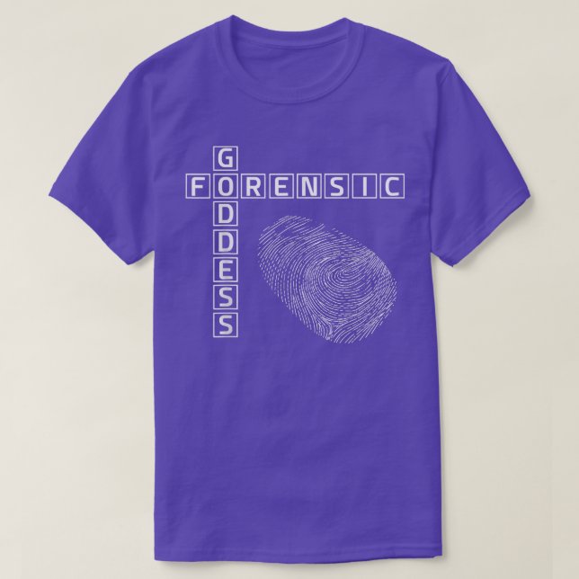 T-shirt Science des empreintes digitales de la déesse judi (Design devant)