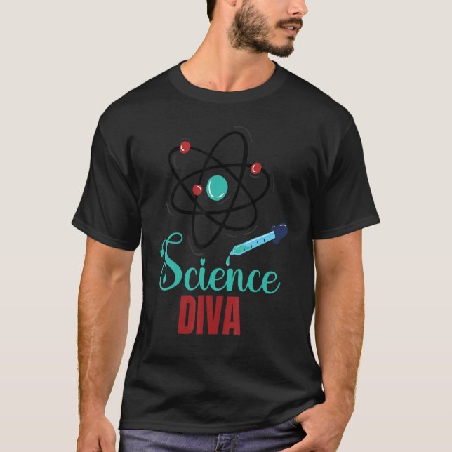T-shirt Science Diva Enseignant Scientifique Professeur Re (Devant)
