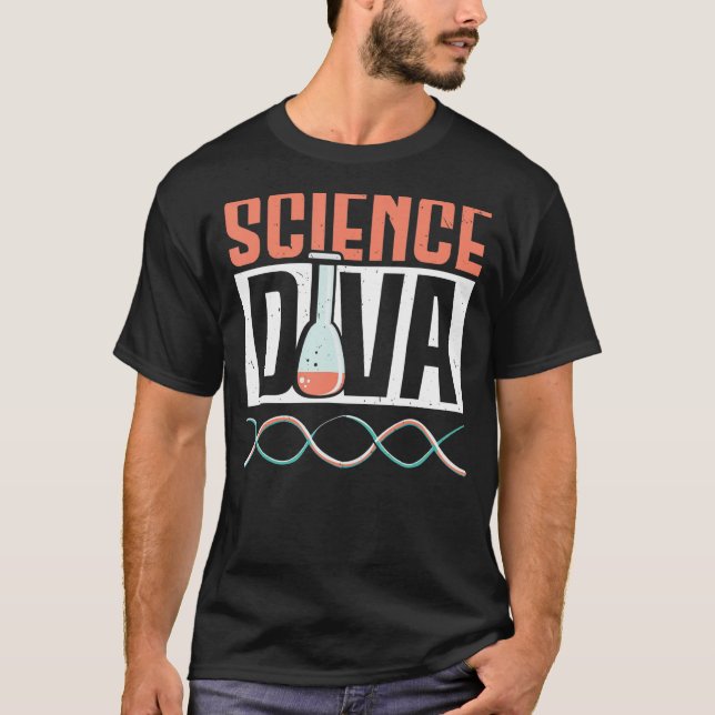 T-shirt Science Diva Stem Squad Biologie Major Steminist (Devant)