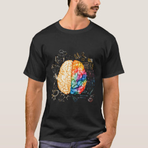 T-shirt Science Du Cerveau Coloré Et Neuroscience Neurolog