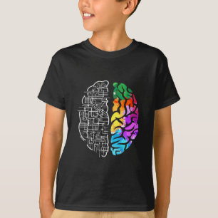 T-shirt Science du génie cérébral coloré