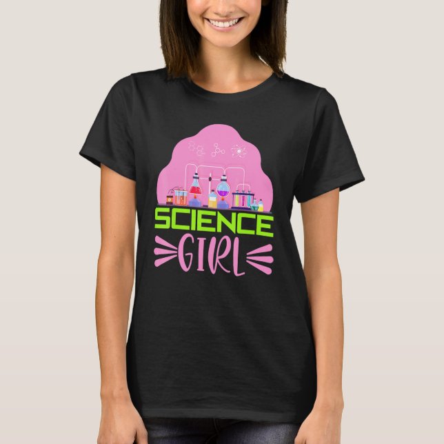 T-shirt Science Femme scientifique Laboratoire de chimie I (Devant)