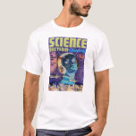 T-shirt Science Fiction trimestrielle Novembre 1952<br><div class="desc">Une photo négative du numéro de novembre 1952 de Science Fiction Quarterly avec un cool rétro à l'allure belle femme dans un casque astronaute dans l'arrière - plan, des navires futuristes rétro et la ville au premier plan. Un grand exemple de science-fiction vintage, pulpe, couverture d'art.</div>