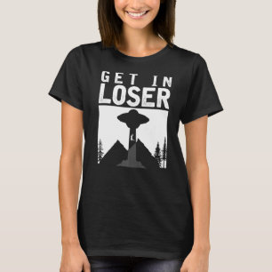 T-shirt Science-fiction Ufo Abduction Alien Croyant Alie