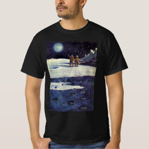 T-shirt Science-fiction vintage Astronaute Aliens sur la L