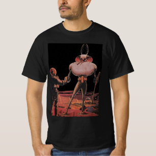 T-shirt Science-fiction vintage Astronaute Serrer la main