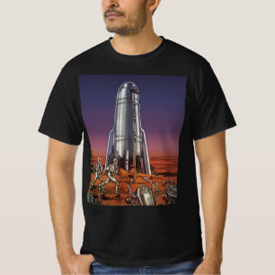 T-shirt Science-fiction vintage, astronautes extraterrestr