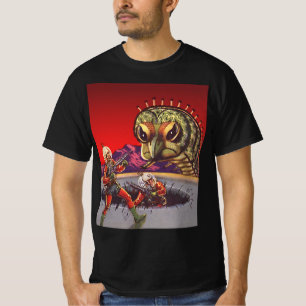 T-shirt Science-fiction vintage Centipède géant Insecte Gu