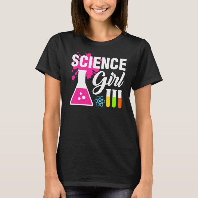 T-shirt Science Fille Science pour enfants Étudiante scien (Devant)