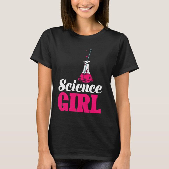 T-shirt Science Fille scientifique Nerd femmes filles mign (Devant)